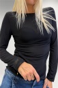 maglia in cashmere blend tinta unita